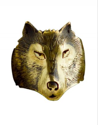Michi Wolf ring - goldplated silver