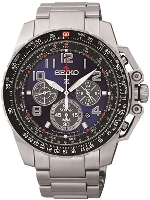 Seiko Chronograph Stainless Steel Bracelet Mens Watch