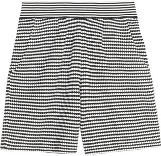 Oscar de la Renta Striped knitted silk shorts