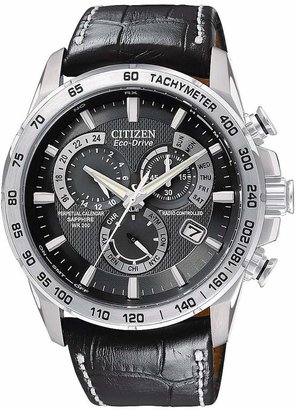 Citizen Eco-Drive Perpetual Chrono A.T Radio-Controlled Strap Mens Watch