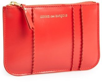 Comme des Garcons 'Small Raised Spike' Top Zip Pouch Wallet