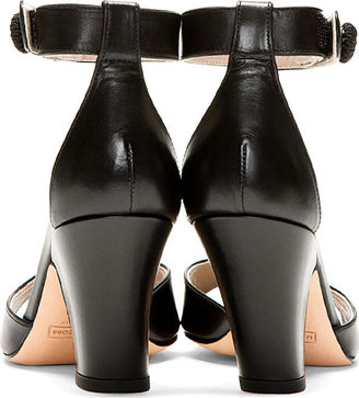 Marc Jacobs Black Leather Recanati Heels
