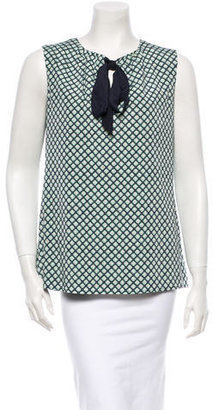 Tory Burch Front Tie Blouse