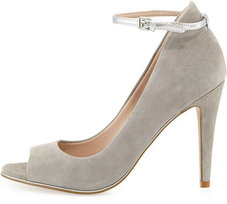 French Connection Neola Suede Leather Pump, Gray
