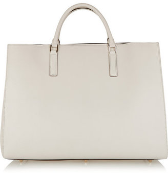Anya Hindmarch Smiley Ebury Maxi Featherweight textured-leather tote