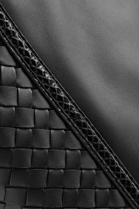 Bottega Veneta Shopping ayers-trimmed leather tote