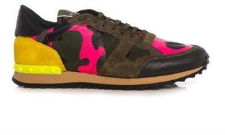 Valentino TRAINERS FLURO CAMO SUEDE LEAT Pink