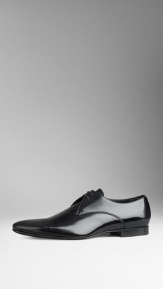 Burberry Polished Leather Lace-Up Shoes