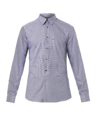 Paul Smith PS Contrast hound's-tooth cotton shirt