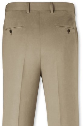 Charles Tyrwhitt Stone silk linen classic fit summer suit pants