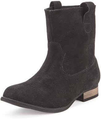Foot Cushion Beatrice Suede Slouch Ankle Boots - Black