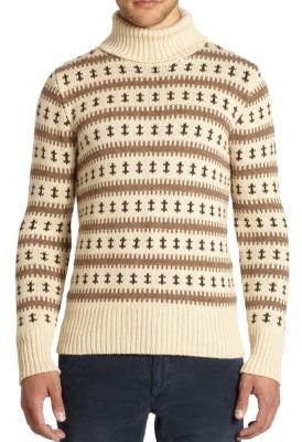 Gant Intarsia-Knit Turtleneck Sweater