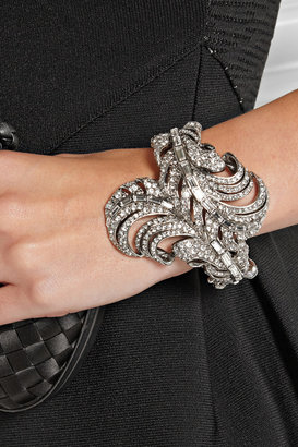 Oscar de la Renta Silver-tone crystal bracelet