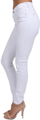 James Jeans Twiggy Faux Pocket Legging in Frost White