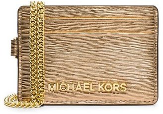 MICHAEL Michael Kors Metallic Leather Card Case