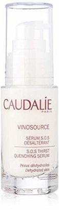CAUDALIE VinoSource S.O.S. Thirst-Quenching Serum. Lightweight Oil-free Morning & Night Face Serum to Moisturize Dry or Sensitive Skin. Non-Comedogenic (1 Ounce / 30 Milliliters)