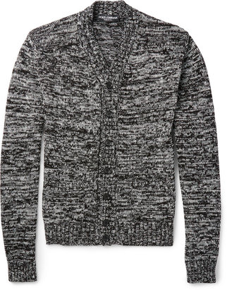 Dolce & Gabbana Two-Tone Cotton and Silk-Blend Cardigan
