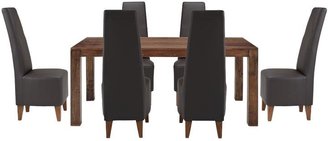 Null Dakota 175cm Dining Table And 6 Manhattan Dining Chairs