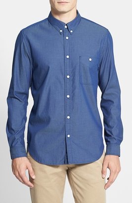 7 For All Mankind Trim Fit Micro Grid Sport Shirt