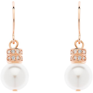 Finesse Pearl and Swarovski Crystal Drop Earrings