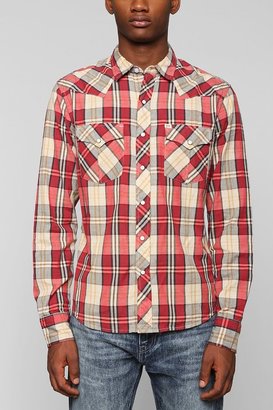 Urban Outfitters Salt Valley Hayward Plaid Western Shirt