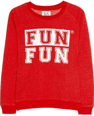 Zoe Karssen Fun Fun cotton-blend terry sweatshirt
