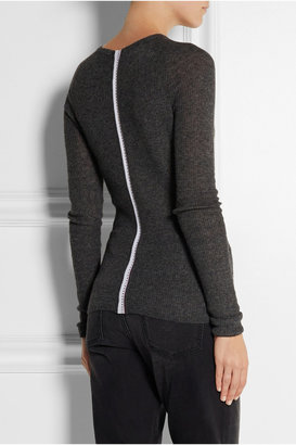 Alexander Wang T by Ribbed-knit sweater