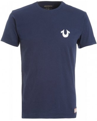 True Religion Jeans T-Shirt, Navy Blue Horseshoe Tee