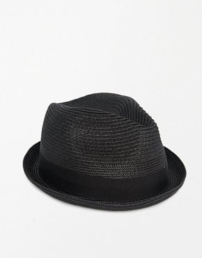 Diesel Straw Hat - Black