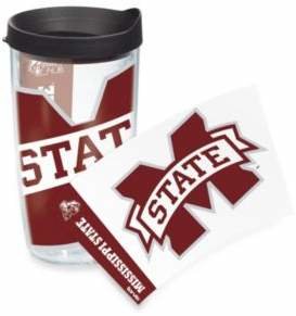 Tervis Mississippi State University Bulldogs 16-Ounce Wrap Tumbler with Black Lid