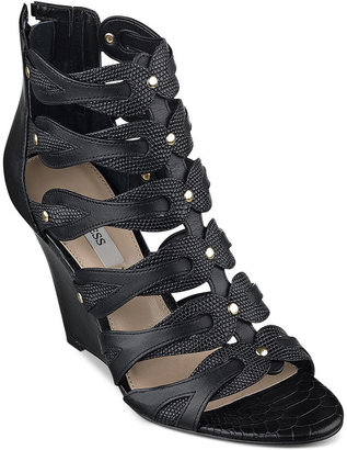 GUESS Jily Caged Wedge Sandals