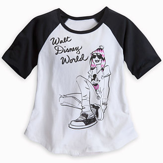 Disney Mickey Mouse Fashion Girl Raglan Tee for Women - Walt World