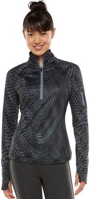 Tek gear ® 1/4-zip printed fleece-lined workout jacket - women's