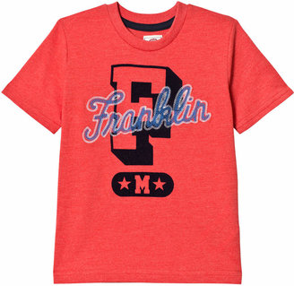 Franklin & Marshall Red Marl Branded T-Shirt