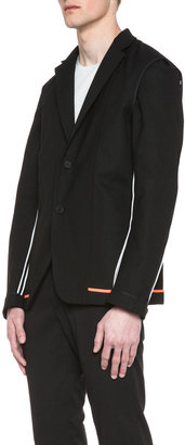 Jil Sander Clio Poly-Blend Jacket in Black