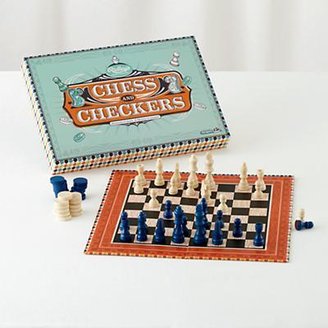 Chess and Checkers Board Game