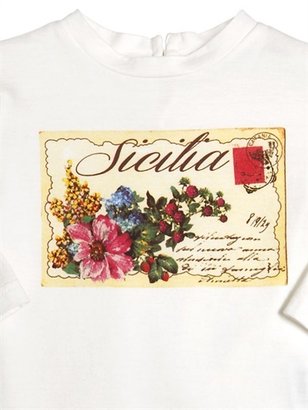 Dolce & Gabbana Postcard Printed Jersey T-Shirt