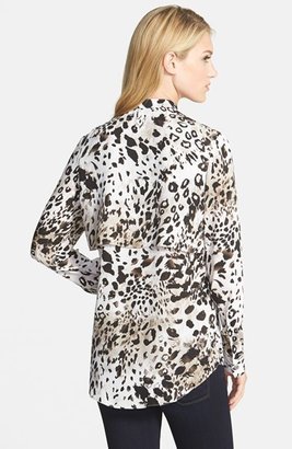 Vince Camuto 'Animal Fresco' Ruffle Center Tiered Blouse