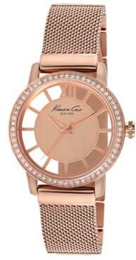 Kenneth Cole Ladies rose gold plated analogue watch