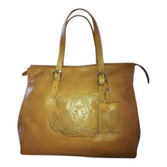 Ralph Lauren COLLECTION Beige Leather Handbag