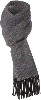 Armani Collezioni Wool cashmere check scarf