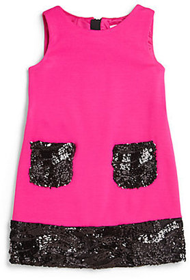 Milly Minis Toddler's & Little Girl's Sequin-Trimmed Knit Dress