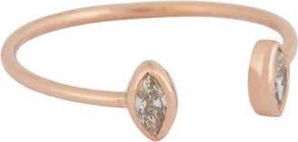 Dezso by Sara Beltran Diamond & Rose Gold Cuff Ring