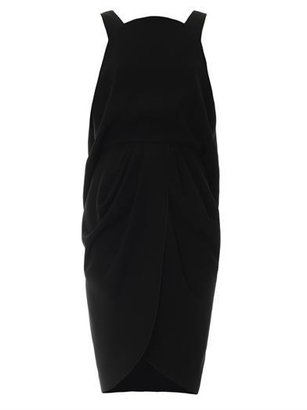 Balenciaga Open-back crepe dress