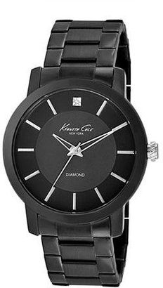 Kenneth Cole NEW YORK Mens Stainless Steel & Diamond Watch