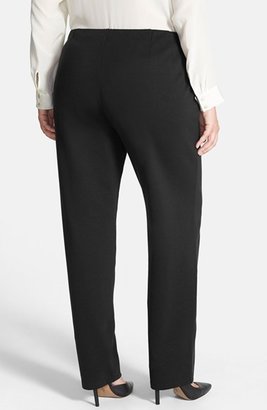 Eileen Fisher Stretch Knit Slim Pants (Plus Size)