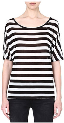 Enza Costa Striped jersey t-shirt