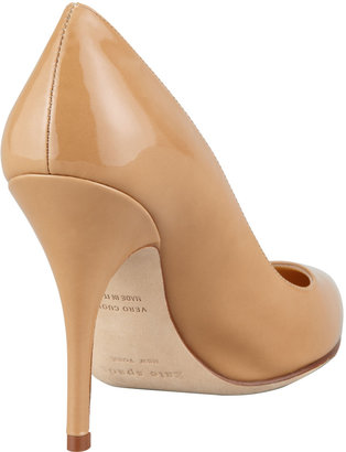 Kate Spade Licorice Patent Pointed-Toe Pump, Camel