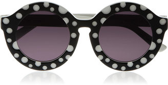 House of Holland Dot round-frame acetate sunglasses