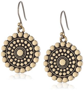 Lucky Brand Textured Round Earrings